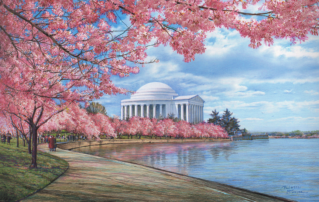 Jefferson Memorial Cherry Blossoms (Paul McGehee)