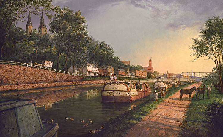 Old C&O Canal at Georgetown / remarqued (Paul McGehee)