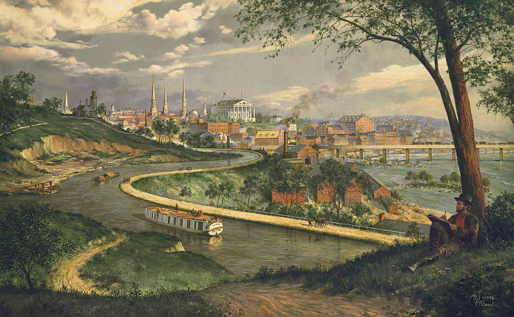 Old Richmond on the James / remarqued (Paul McGehee)
